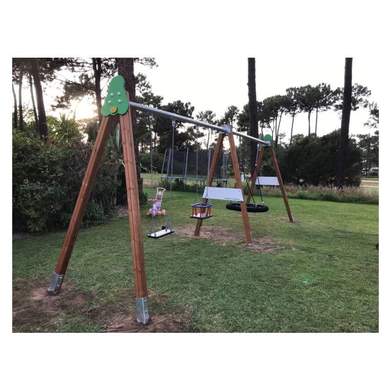 Columpio PERSÉPOLIS doble + asiento nido  