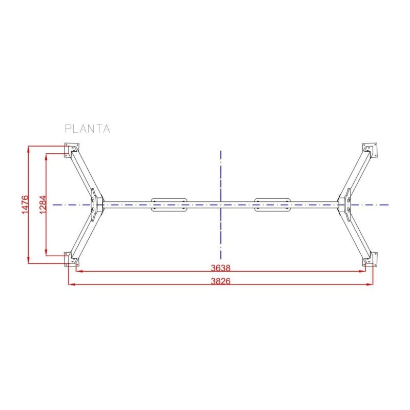 Columpio biplaza asientos planos  
