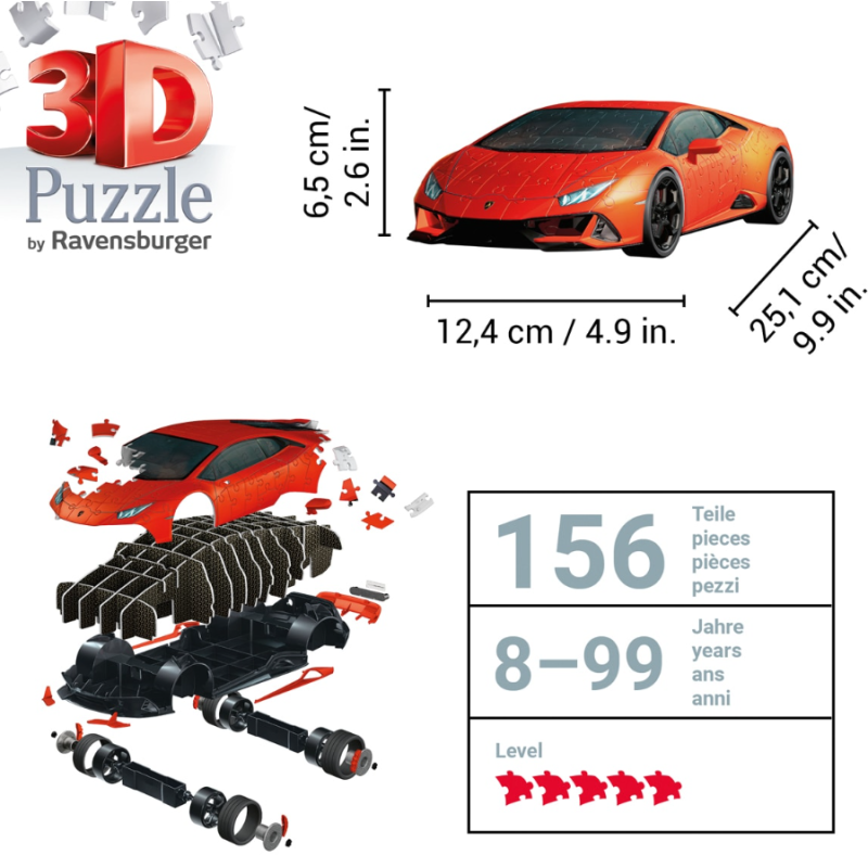 PUZZLE 3D LAMBORGHINI HURACAN