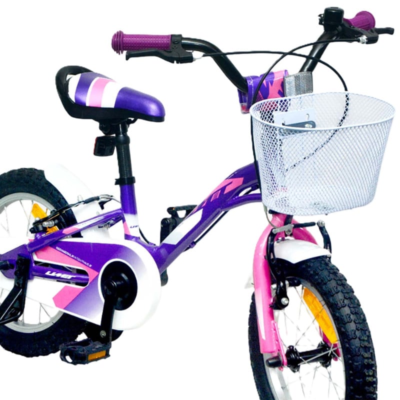 Bicicleta Alice Violeta 14 Pulgadas 3-5 Años