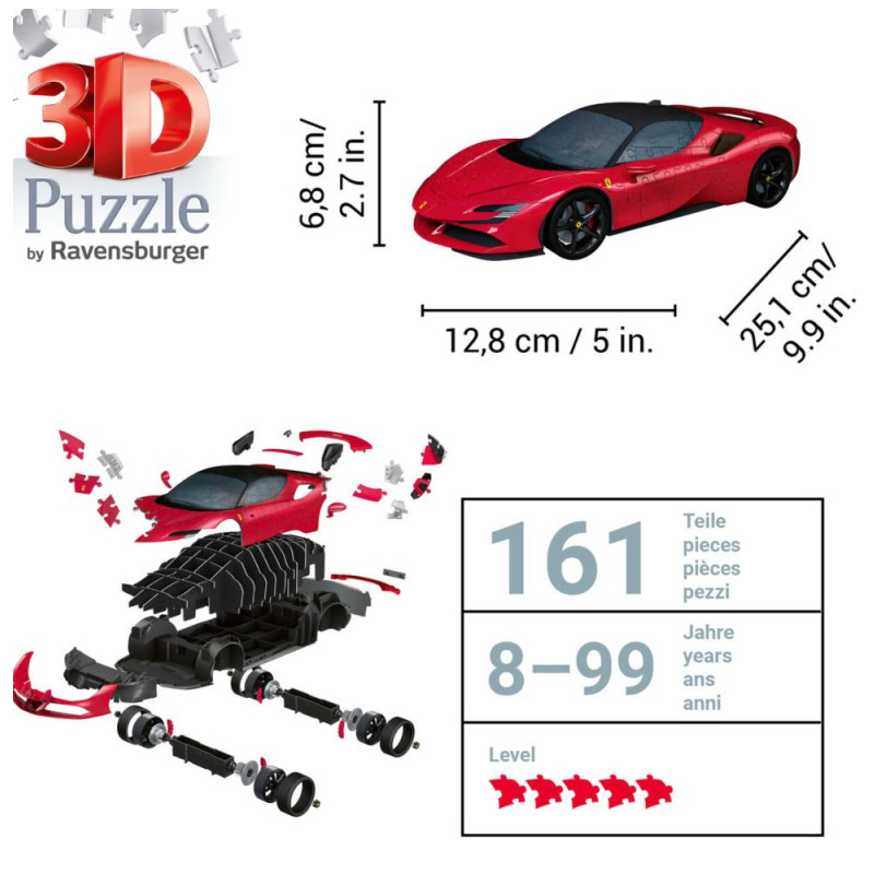 Puzzle 3D Ferrari SF90 Stradale