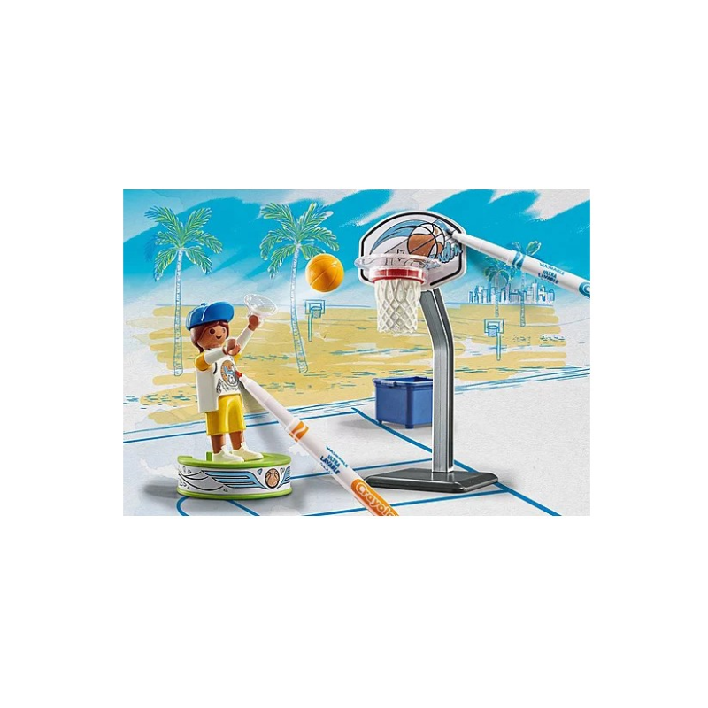Playmobil Color: Skatepark Con Baloncesto