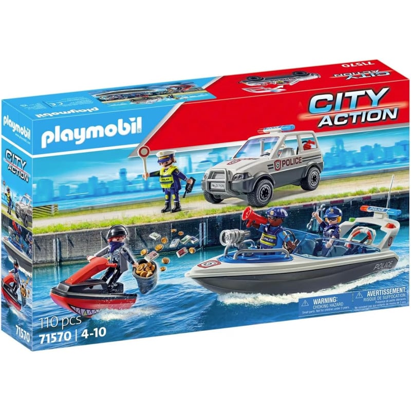 Playmobil City Action: Persecución Policial En El Agua