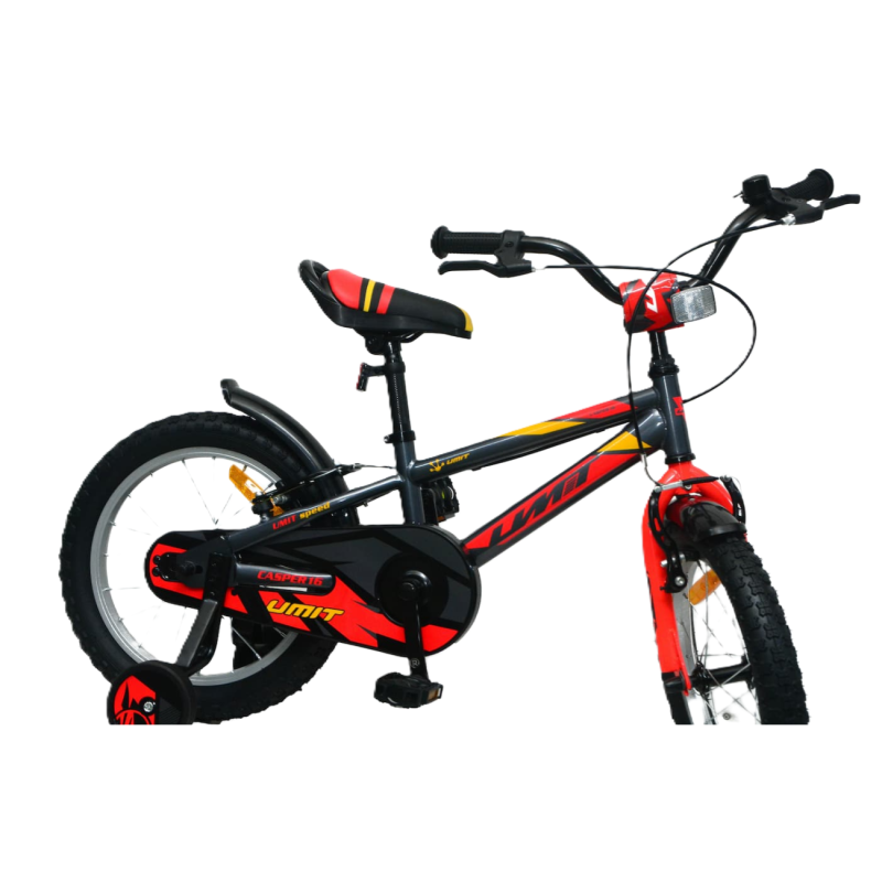 Bicicleta Casper Gris/Rojo 16 Pulgadas 5-6 Años