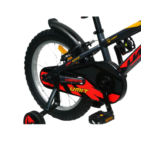 Bicicleta Casper Gris/Rojo 16 Pulgadas 5-6 Años