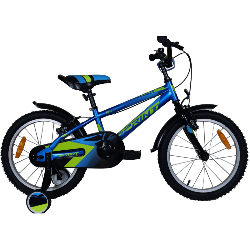 Bicicleta Casper Azul Verde 18 Pulgadas 6 Años