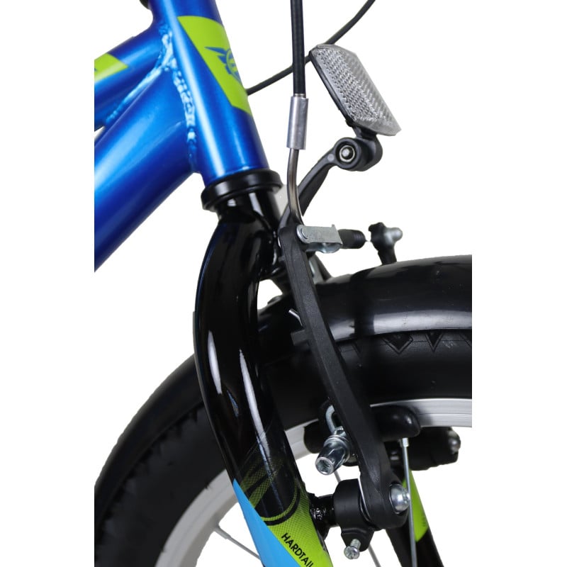 Bicicleta Casper Azul Verde 18 Pulgadas 6 Años