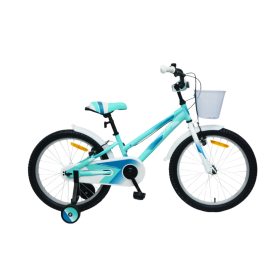 Bicicleta Infantil Alyce Blanco/Turquesa 18 Pulgadas 6 Años