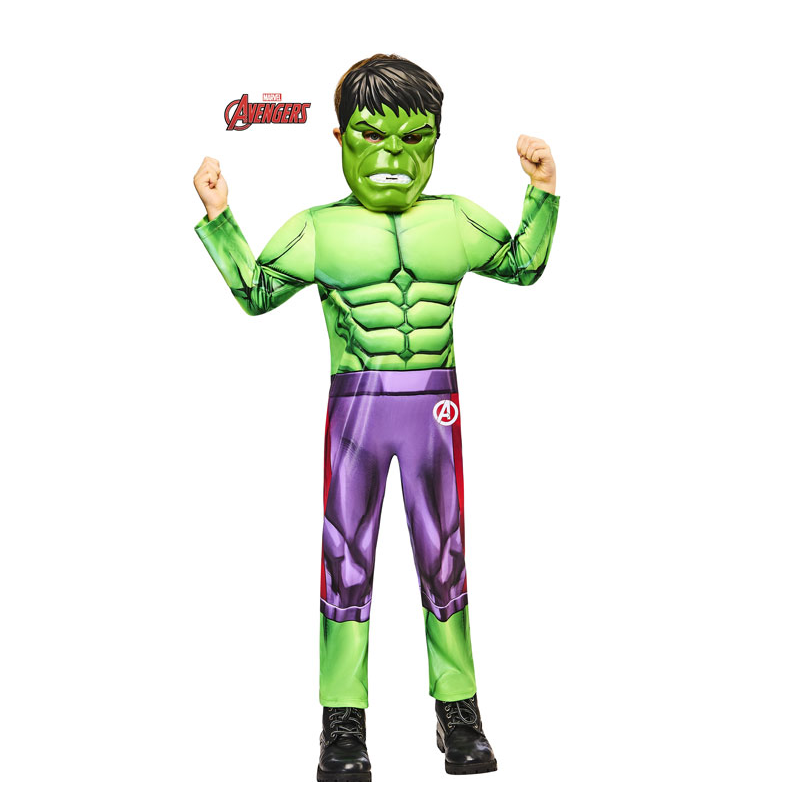 Disfraz Hulk Black Line Talla 3-4 Años De Rubies