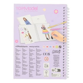 Cuaderno Colorear Top Model 2