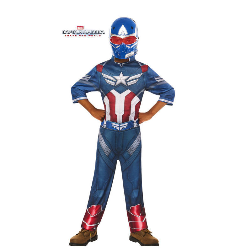 Disfraz Capitán América Talla 7-8 Años De Rubies