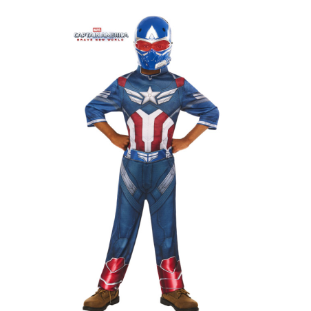 Disfraz Capitán América Talla 7-8 Años De Rubies