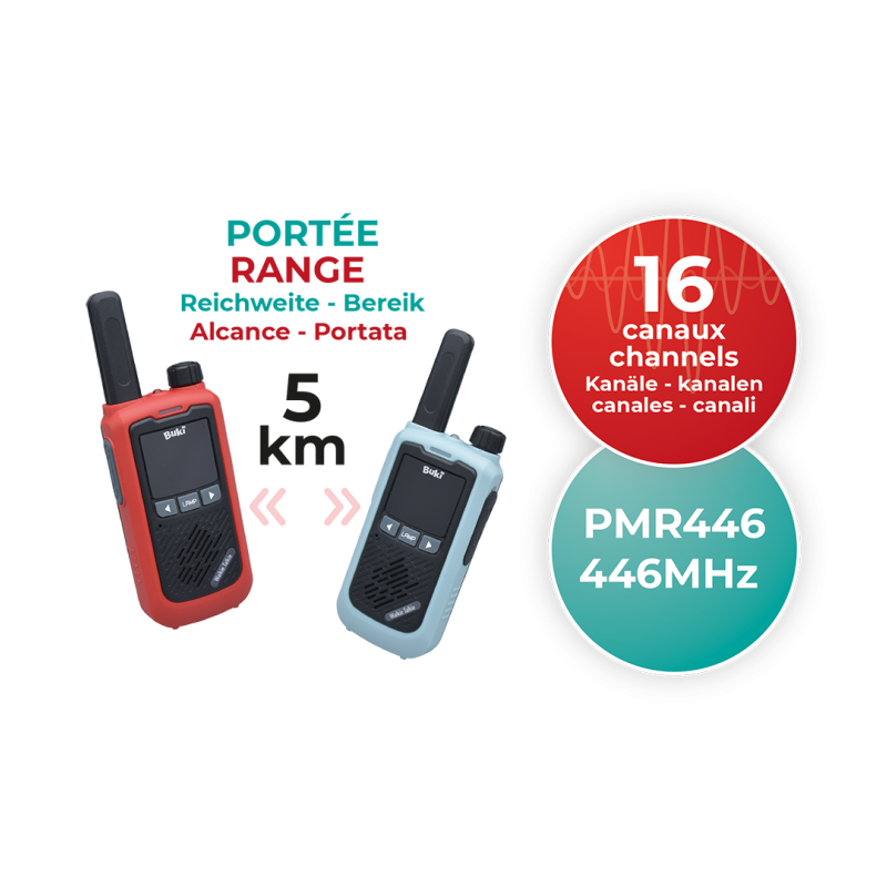 BUKI Walkie Talkie Recargable
