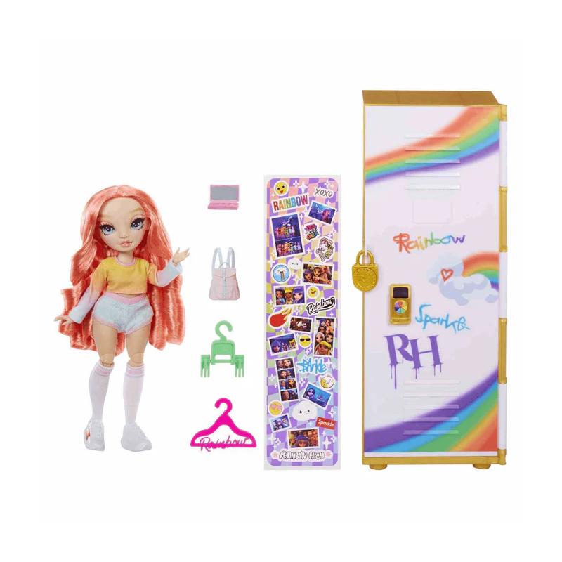 Rainbow High Playset Taquilla Con Muñeca