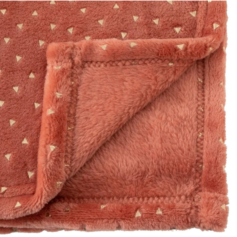 Manta Franela Terracota