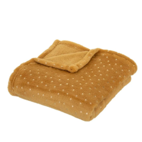 Manta Franela Dorada De Atmosphere