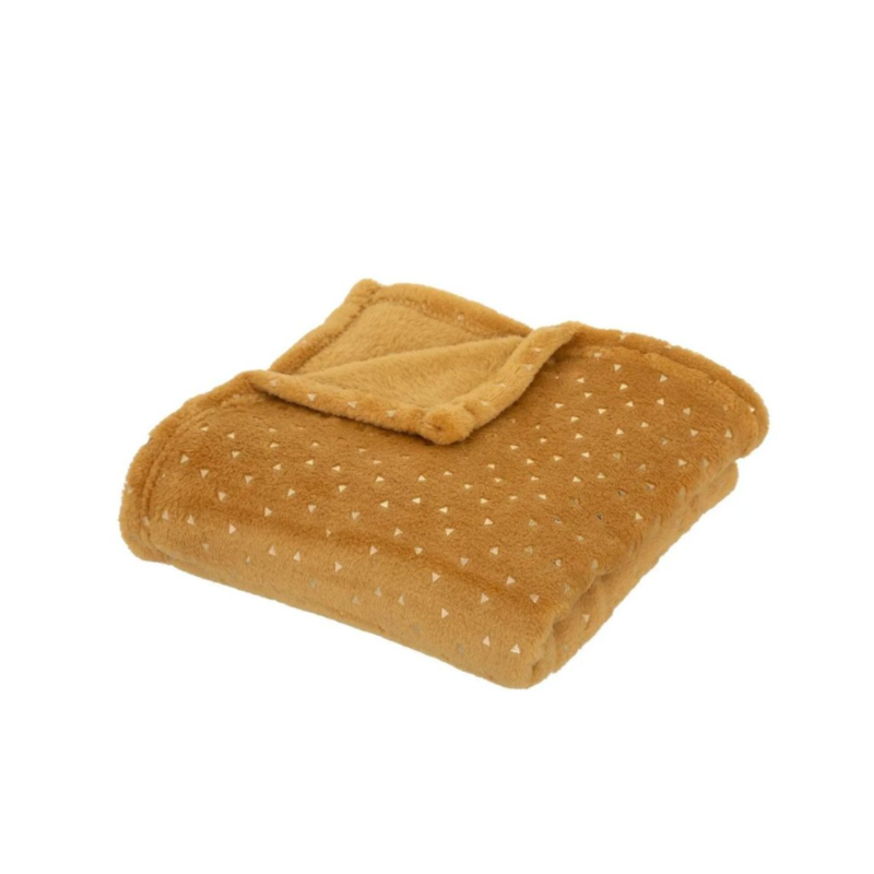 Manta Franela Dorada De Atmosphere