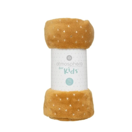 Manta Franela Dorada