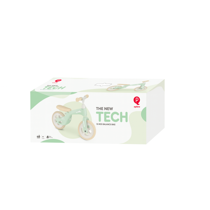 Bicicleta Infantil Sin Pedales Tech Mint Qplay 9 Pulgadas 2-4 Años