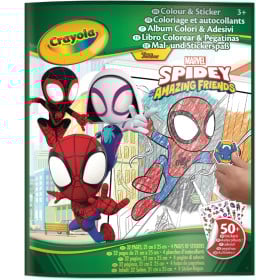 Spidey Libro Colorear + Stickers