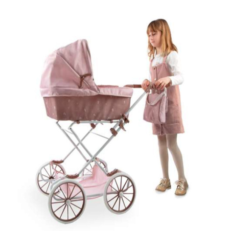 Coche De Muñecas Capota Bear Con Bolso Arias