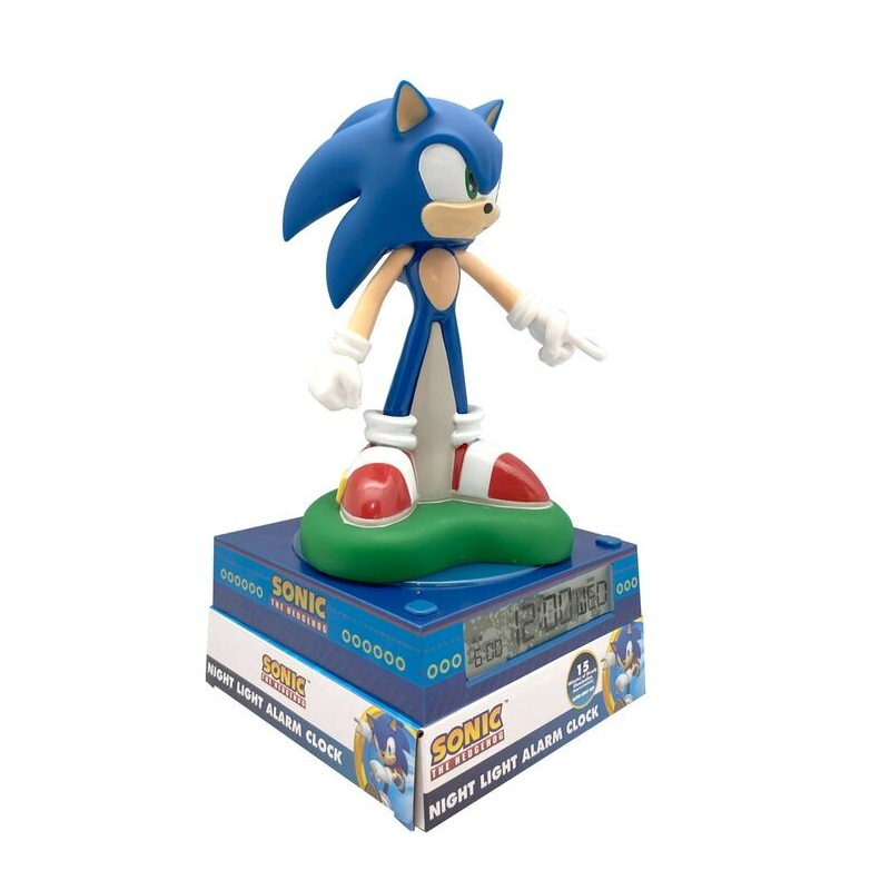 Lámpara 3D Con Despertador Sonic