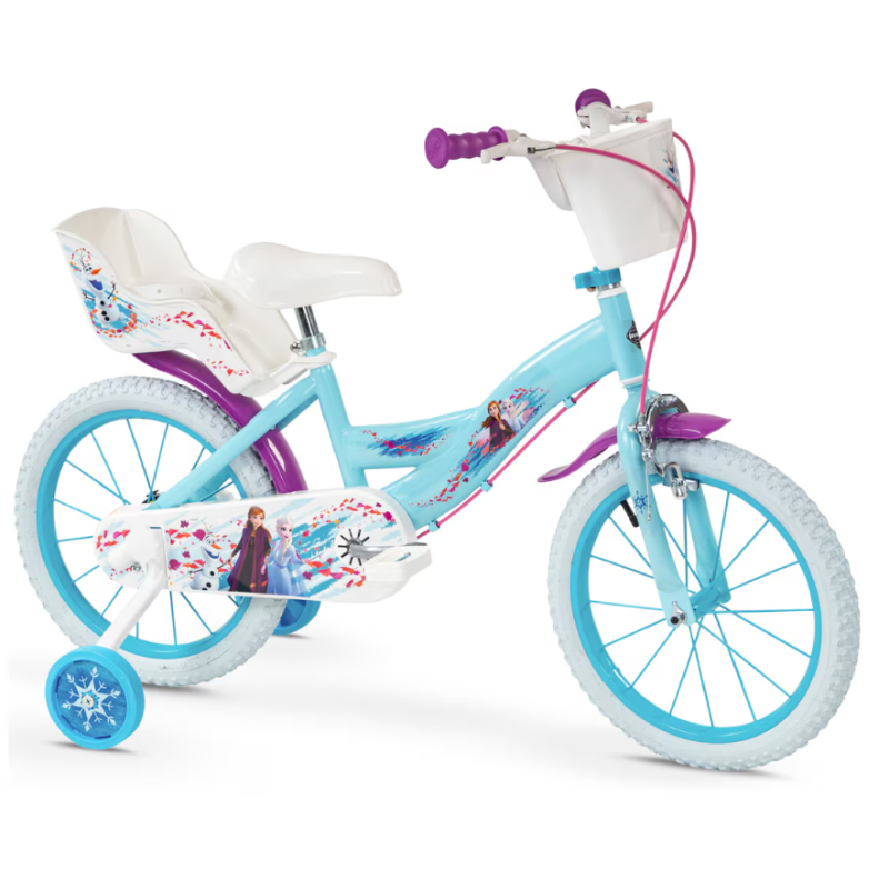 Bicicleta Infantil Huffy Frozen 2 16 Pulgadas 4-6 Años De Toimsa