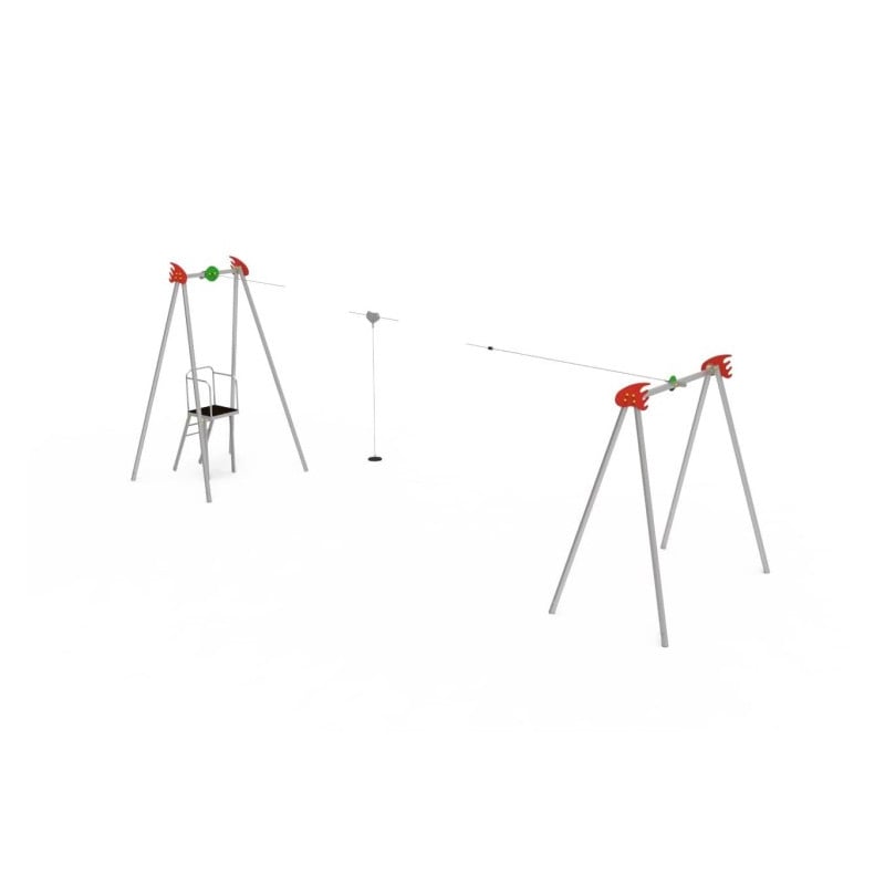 Tirolina de uso público  