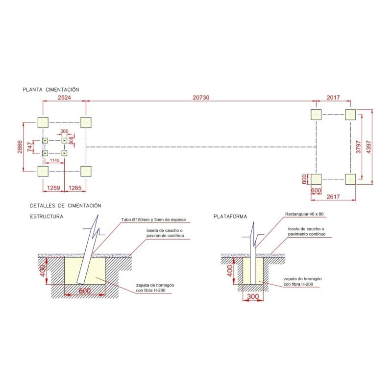 Tirolina de uso público  