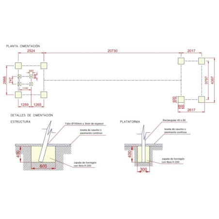 Tirolina de uso público  