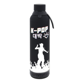 Botella Térmica 600 ml Ice K-Pop Negra con Altavoz