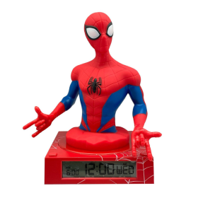 Lámpara 3D Con Despertador Spiderman De Kids Euroswan