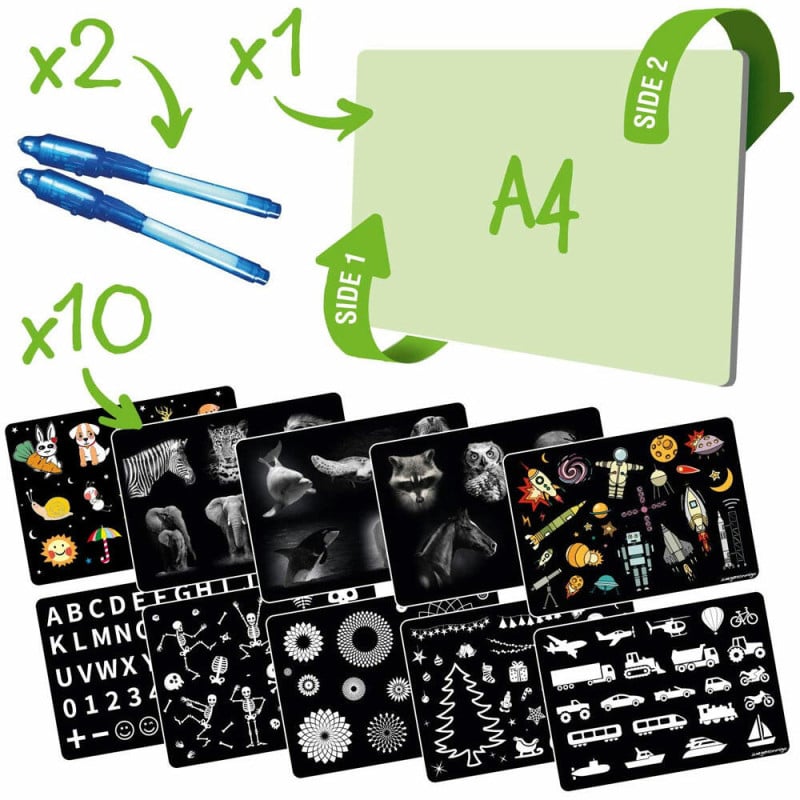 Pintafluo Pizarra Fluorescente A4