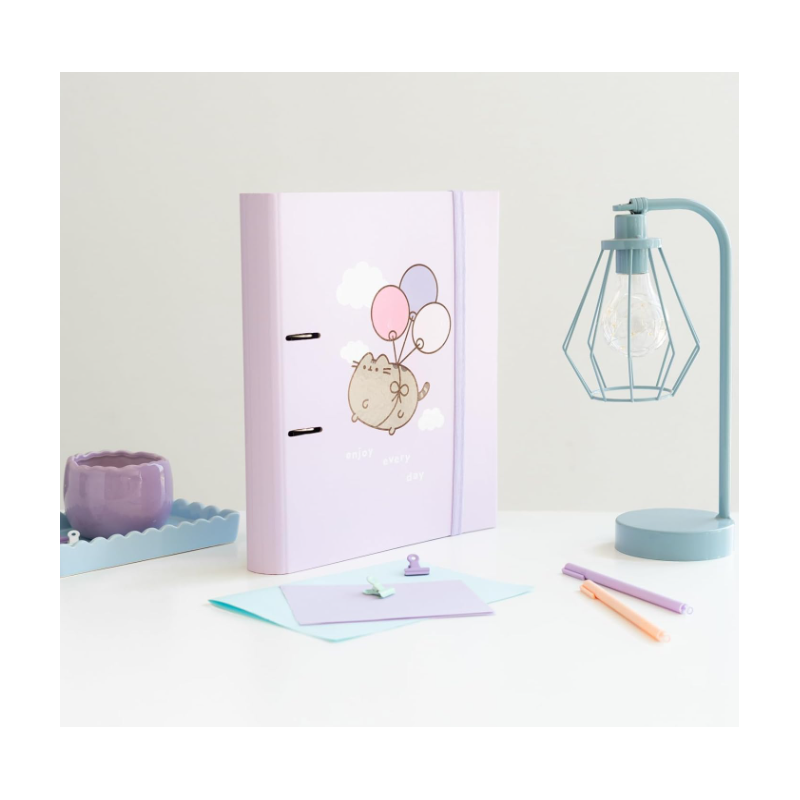 Carpeta Pusheen Moments Lila 2 Anillas