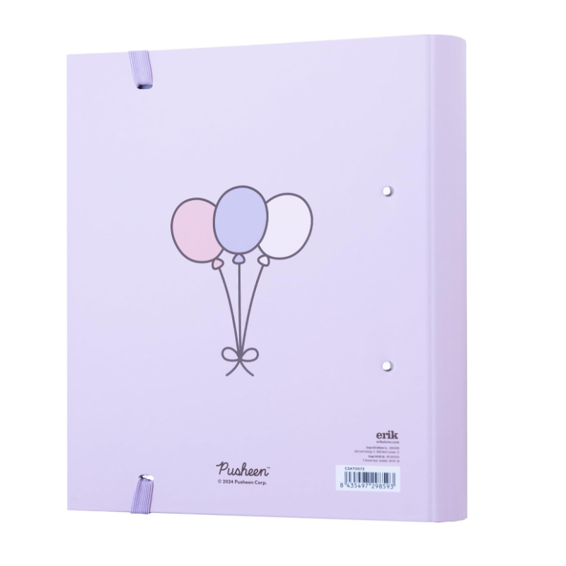 Carpeta Pusheen Moments Lila 2 Anillas
