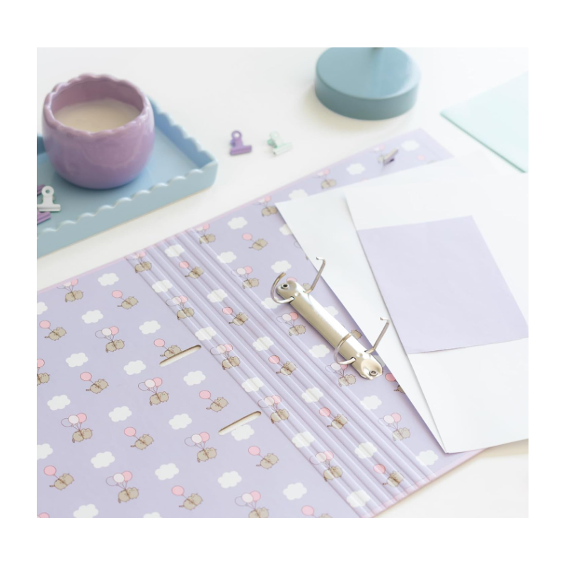 Carpeta Pusheen Moments Lila 2 Anillas