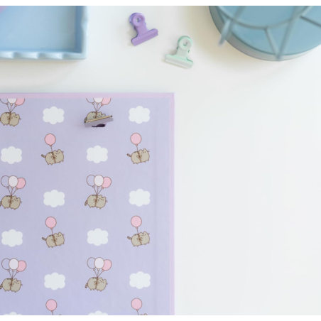 Carpeta Pusheen Moments Lila 2 Anillas