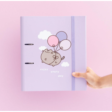 Carpeta Pusheen Moments Lila 2 Anillas