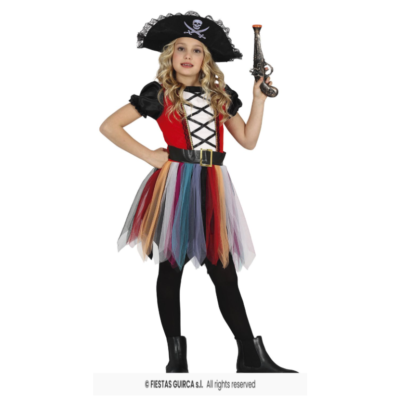 Disfraz Corsaria Talla 3-4 Años De Fiestas Guirca