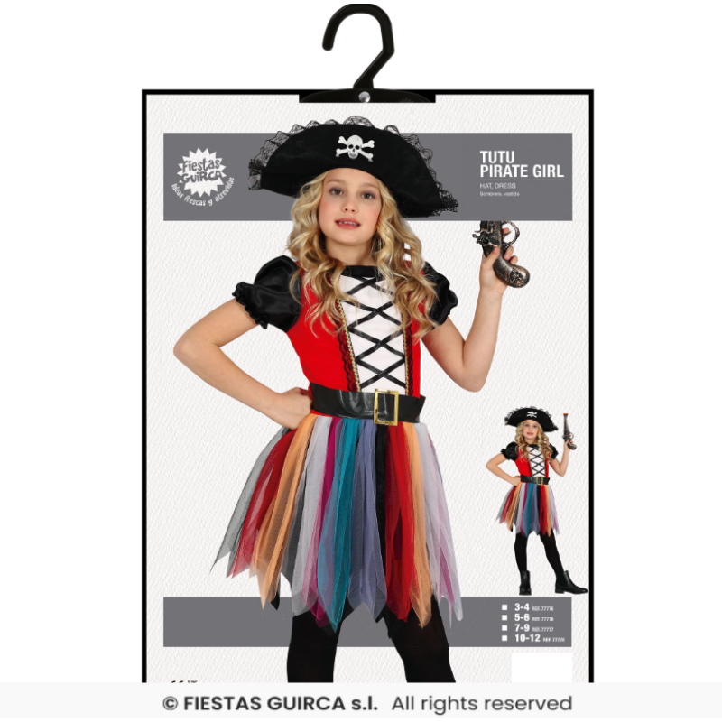 Disfraz Corsaria Talla 3-4 Años