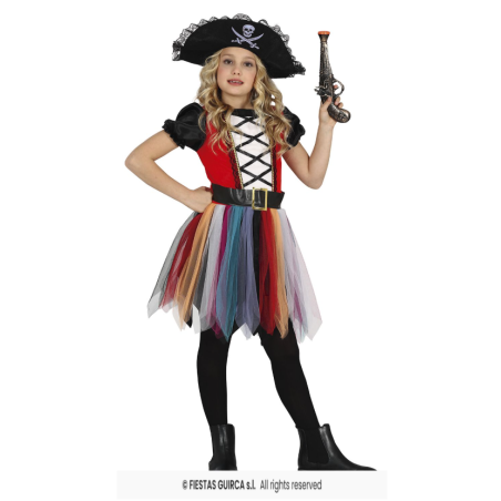 Disfraz Corsaria Talla 10-12 Años De Fiestas Guirca