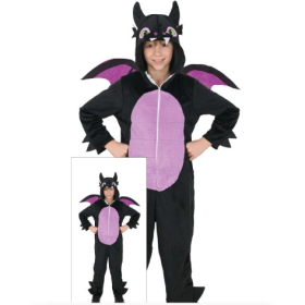 Disfraz Dragón Negro 10-12 Años.