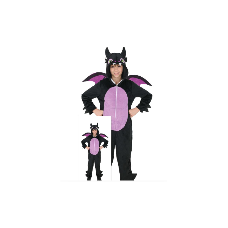 Disfraz Dragón Negro 10-12 Años.