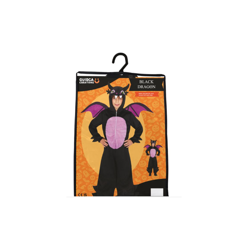 Disfraz Dragón Negro 10-12 Años