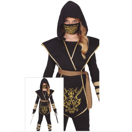 Disfraz Ninja Combate 5-6 Años.