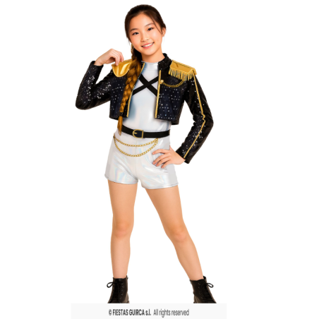 Disfraz Guerrera K-POP Huntrix Golden Rumi Talla 5-6 Años De Fiestas Guirca