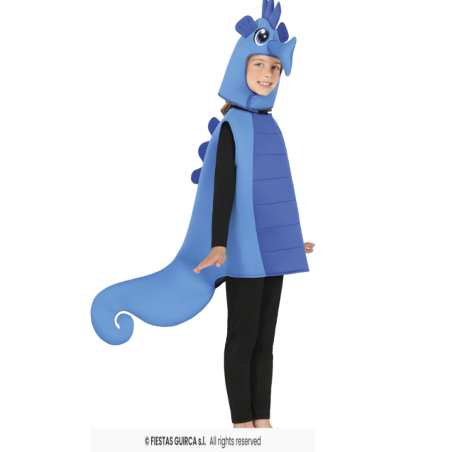 Disfraz Caballito De Mar Azul Talla 3-4 Años