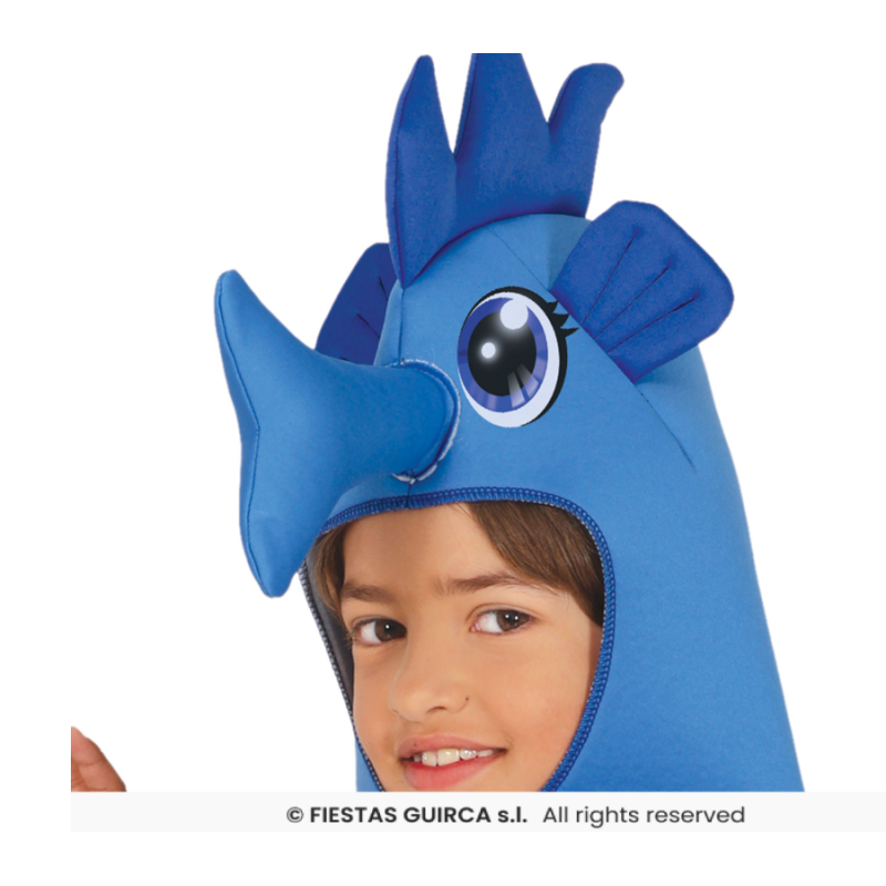 Disfraz Caballito De Mar Azul Talla 3-4 Años