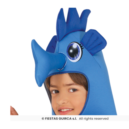 Disfraz Caballito De Mar Azul Talla 3-4 Años