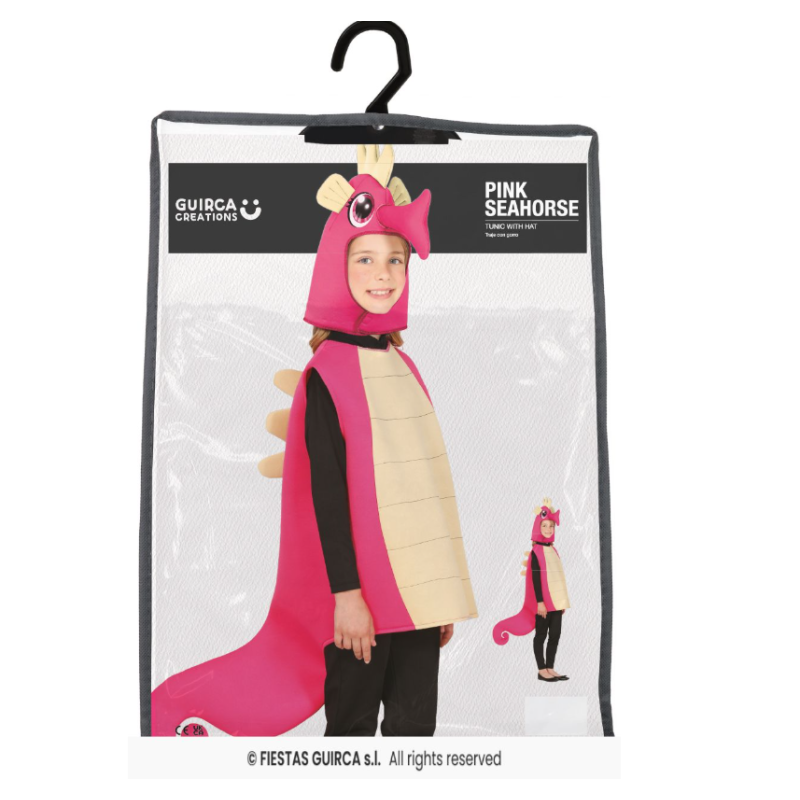 Disfraz Caballito De Mar Rosa Talla 5-6 Años